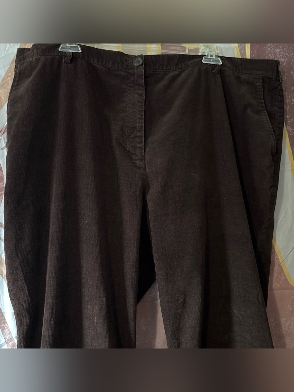 Lands' End Men's Dark Brown Corduroy Pants